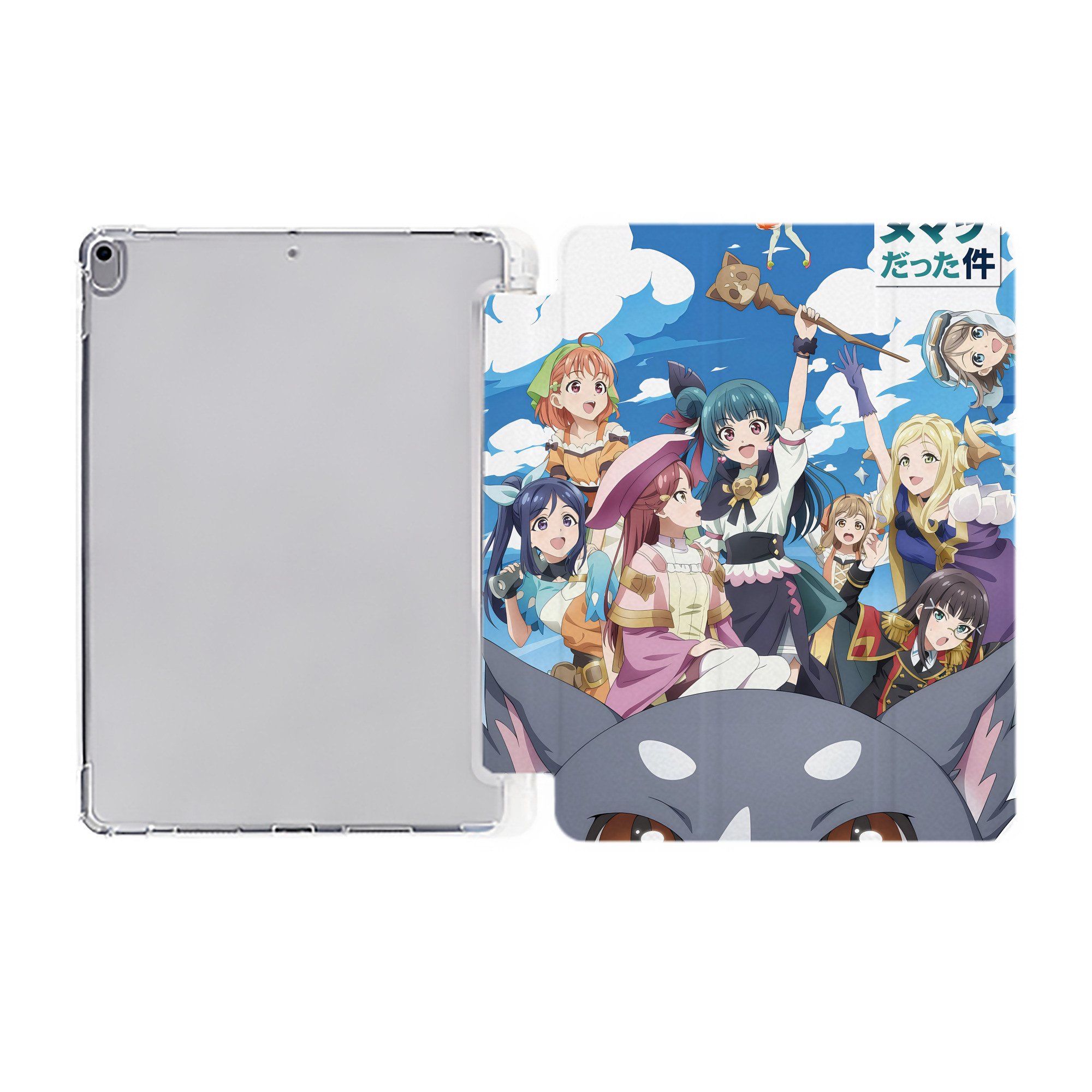 （画像用） 転スラ Regarding Reincarnated to Slime IPad ケース ペン収納付き 三つ折りスタンド PUレザー×シリコン 対応機種9.5/10.5/10.9インチ